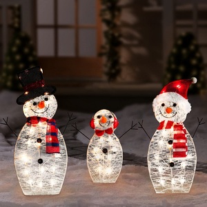 Chất lượng cao Trắng giáng sinh <span class=keywords><strong>Snowman</strong></span> đồ trang trí <span class=keywords><strong>LED</strong></span> ánh sáng cho Giáng sinh nguồn cung cấp trang trí - Product Image 1