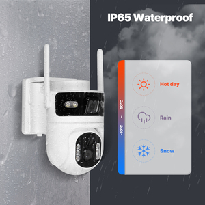 Caméra intelligente sans fil <span class=keywords><strong>PTZ</strong></span> à double objectif MOES <span class=keywords><strong>Tuya</strong></span> 4G 2 en 1, 4MP, panneau solaire, IP65, surveillance extérieure, détection de mouvement - Product Image 5