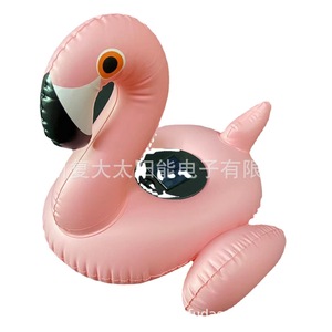 <b>Inflatable</b> Flamingo Pool Float Led Light Solar Powered Outdoor Decoration PVC Material - Product Image 5