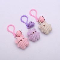 Tricoté Amigurumi Crochet Jouets Ours Au Crochet Ours En Peluche Porte-clés Fait À La Main Crochet ourson Coloré Ours Animaux Sac Charmes