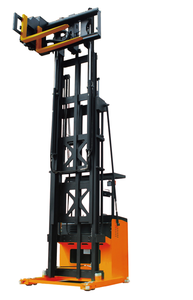 Alta calidad 1 tonelada Altura de elevación 6 m Pasillo estrecho Carretilla elevadora de tres vías Apilador eléctrico - Product Image 4