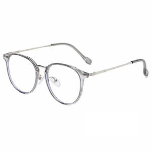 Montures de lunettes anti-lumière bleue rondes pour femmes Qianai, taille moyenne, verres en acétate, pont nasal standard, origine Taizhou P3 22054 - Product Image 1