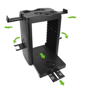 Đa chức năng lưu trữ tháp <span class=keywords><strong>s</strong></span>ạc Dock cho <span class=keywords><strong>Xbox</strong></span> một <span class=keywords><strong>S</strong></span> x trò chơi phụ kiện <span class=keywords><strong>s</strong></span>ạc đứng dọc giá kệ đứng - Product Image 3