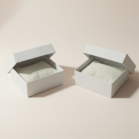 Boîte à bijoux en carton rigide pour montre et bracelet, suite de coffrets de présentation visuelle haut de gamme, estampillée signature, au design architectural moderne