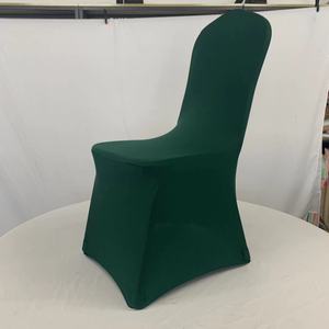 Housse de chaise extensible en polyester et élasthanne <span class=keywords><strong>vert</strong></span> émeraude pour mariages, banquets, événements, hôtels, restaurants - Product Image 4