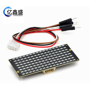โมดูลจอแสดงผล LED Matrix 8x16 I2C 3.3-5V แบบติดตั้งบน PCB พร้อมไดรเวอร์ IC - Product Image 3