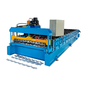 <span class=keywords><strong>M</strong></span>áquina de fabricación de láminas de techo de metal corrugado, <span class=keywords><strong>m</strong></span>áquina formadora de rollos de Tejas corrugadas trapezoidales, <span class=keywords><strong>m</strong></span>áquina de fabricación de tejas de una sola capa - Product Image 2