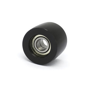 Poulies à double roulement 696ZZ revêtues de caoutchouc, fabriquées par un fabricant de roulements, moulées par injection, roues de guidage à charge de roulement de 10*20*16mm - Product Image 4