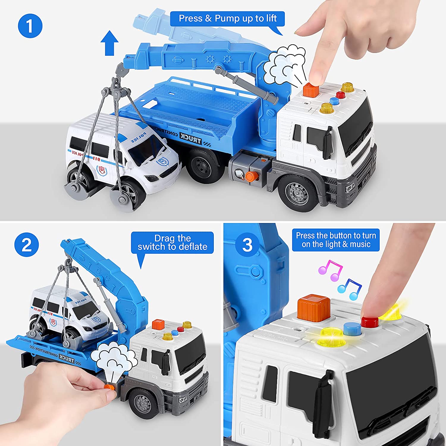 Cane Tuck Toy With Movable Pats | Constuction Play Fo Kids