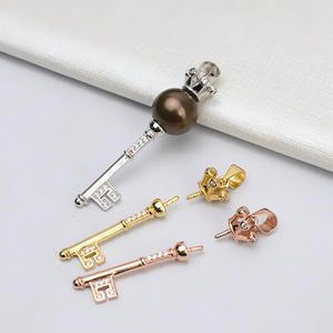 Colgante de Plata S925 con Cuentas con Orificio Pasante, Cetro, Llave y 9-15 Colgantes, Accesorios para Joyería de Perlas DIY - Product Image 1