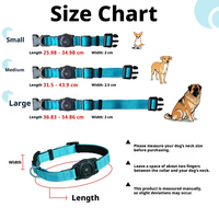 Collier GPS pour chien et chat, certifié Apple Find My, étanche IP68, anti-perte, réfléchissant, réglable, tailles S, M, L