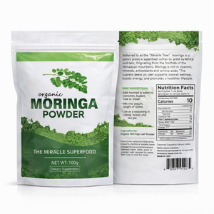モリンガ・オレイフェラパウダー 100g プライベートラベル モリンガ葉パウダー 純粋モリンガパウダー - Product Image 1