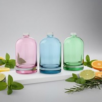 Bouteille en verre colorée réutilisable, petite, vide, pour diffuseur d'arômes, diffuseur de parfum d'intérieur, bouteilles en verre pour diffuseur de roseaux