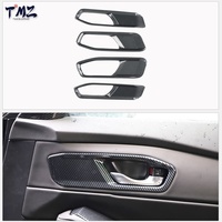 Porte-gobelet en PC aspect fibre de carbone pour la décoration intérieure de la portière de voiture, LHD 11e génération pour Accord 2023-2026