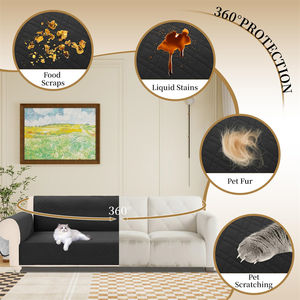 <span class=keywords><strong>Housse</strong></span> de meubles sectionnelle de style luxueux noir résistante aux rayures pour usage hôtelier Prix d'usine - Product Image 4