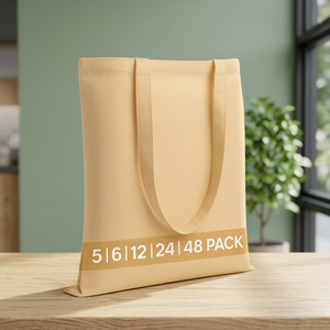 Sacs fourre-tout en toile durables pour campus universitaires avec poignées en corde pour la vente en gros aux librairies universitaires et les fournitures scolaires en vrac - Product Image 1