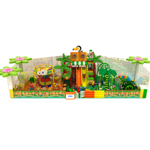 Equipo de Juego Interior para Niños, Torre de Red Arcoíris, Tobogán Infantil con Temática de Jungla - Product Image 2
