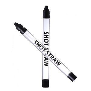 Shot <b>Straw</b> 7 Inch <b>Plastic</b> Reusable <b>Drinking</b> <b>Straw</b> For Alcohol Storage And Sipping - Product Image 1