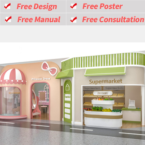 Customized Commercial Indoor Soft Play Area Kids' Pretend City Role-Playing Game House - Product Image 2