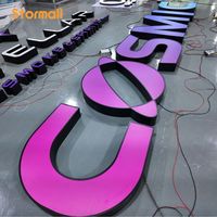 Letrero Luminoso LED 3D Personalizado de Alta Calidad para Publicidad en Edificios y Oficinas, Letrero de Canal Acrílico con Iluminación Frontal para Interiores/Exteriores para Negocios