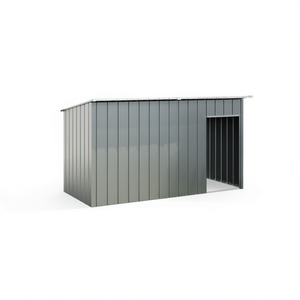 Cuccia per Cani in Acciaio Zincato Antracite 77.2 X 35.8 X 43.3 Pollici, Resistente Rifugio per Animali Domestici di Taglia Grande per Esterni - Product Image 1