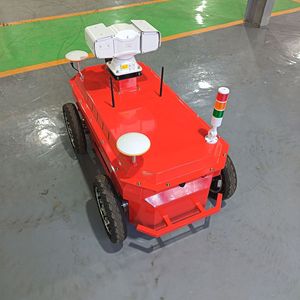 Robot de patrouille intelligent en plastique rouge pour intérieur/extérieur avec surveillance vidéo et vision nocturne - Product Image 3