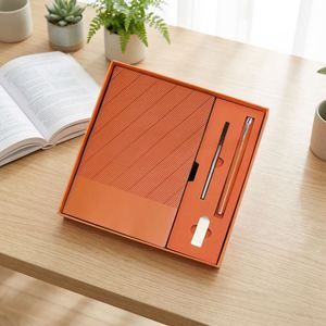 Coffret cadeau de bureau avec bloc-notes A5 personnalisé avec logo - Product Image 2