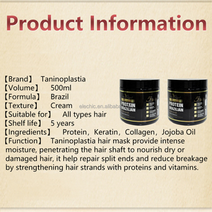 Meilleur masque capillaire lisse et brillant réparant les cheveux endommagés Hydrater et nourrir les protéines kératine collagène huile de jojoba <span class=keywords><strong>vitamine</strong></span> 5 en 1 - Product Image 5