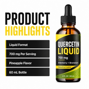 Extracto Natural de Sophora Japonica en Fitosomas Di-Hidratados, 98% Quercetina, Zinc y Baya del Saúco, Gotas Líquidas Orales, Suplemento Sin Lácteos para - Product Image 2