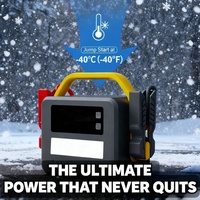 Chargeur de batterie LiFePO4 3000A pour conditions extrêmes, démarreur de secours robuste, booster de démarrage de voiture 12V/24V pour véhicules et semi-remorques