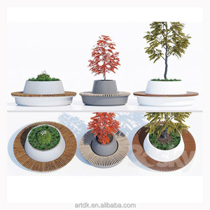 Panca decorativa da interno a forma di S Y111, <span class=keywords><strong>vasi</strong></span> per piante in fibra di vetro FRP moderni nordici con logo personalizzato per uso esterno ospedaliero, per attesa prolungata - Product Image 6