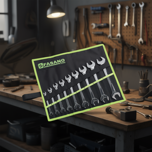 Jeu de clés métriques Fasano Tools 13 pièces, double embout ouvert, en acier, kit d'outils de réparation automobile - Product Image 3