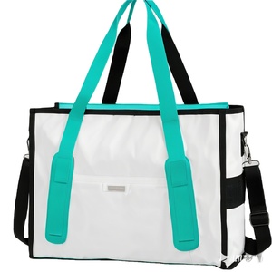 Bolso de Hombro Casual para Mujer, Nuevo y Popular en Oferta de Fábrica BSCI 2023, Bolso de Mano de Gran Capacidad de PU y Nailon, Bolso Tote Vintage - Product Image 1