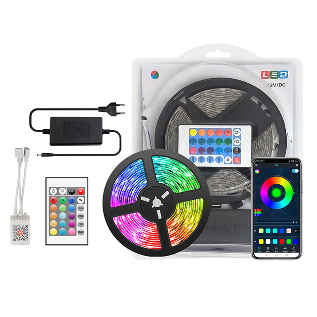 5050 5m 30m Smart Strip Lights APP Control Rgb Christmas Lights 12V IR Control Indoor Decoration Waterproof SMD LED Strip Lights