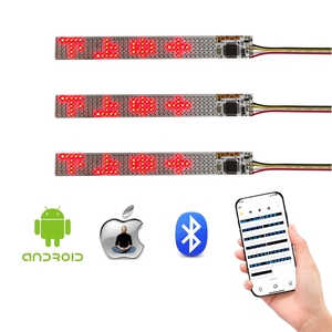 Panneau de signalisation LED flexible à défilement programmable OEM Mini écran d'affichage portable APP sans fil li-batterie pour - Product Image 3