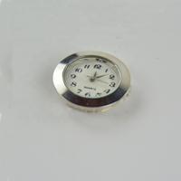 Inserciones de reloj de 27mm, accesorio de Color plateado, con bisel de Metal de China, funda de aleación para manos, para trabajos de arte, artesanías de mano