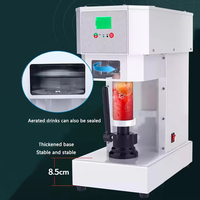 Scellant de bouteille de boisson Offre Spéciale Machine de fermeture de boîte de 55mm Machine de scellage de boîte de conserve semi-automatique avec porte-gobelet
