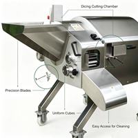 DQC-613D Grote Hoge Snelheid Groente- en Fruit Snijmachine Commerciële Snijmachine voor Centrale Keuken Voedselverwerkingsbedrijf