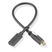 FARSINCE USB 3.1 Type C mâle à femelle Câble d'extension à montage sur panneau avec tige à vis