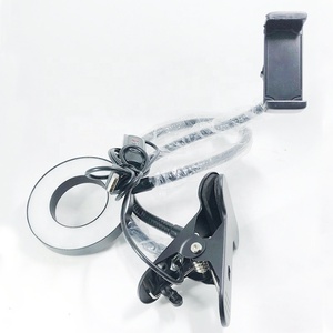 Anneau lumineux LED USB avec support <span class=keywords><strong>de</strong></span> téléphone, clip, support <span class=keywords><strong>de</strong></span> <span class=keywords><strong>table</strong></span>, diffusion en direct, selfie, maquillage - Product Image 4