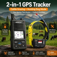 Combo de Radio de Caza Impermeable con Doble Posicionamiento, Collar GPS Ajustable para Equipos de Caza en Campo Abierto