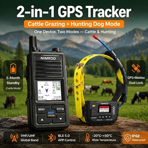 Collier GPS haute précision <span class=keywords><strong>longue</strong></span> <span class=keywords><strong>portée</strong></span> avec transmetteur-récepteur IP68 pour bétail et moutons en pâturage libre - Product Image 2