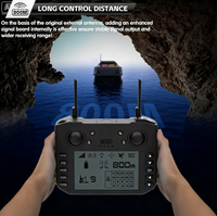 Bateau à appât télécommandé Flytec V080 800M 3KG 180 points GPS Retour automatique 2 heures de contrôle Fibre de carbone Sonar GPS Détecteur de poissons 12V