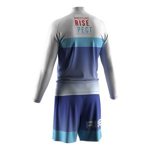 Nouvelle conception OEM ODM – Ensemble d'entraînement d'arts martiaux par sublimation – Maillots de lutte professionnels personnalisés sexy pour femmes et hommes - Product Image 4