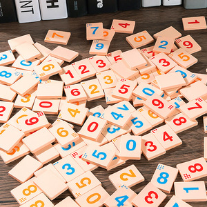 Juego de mesa de mahjong digital con diseño de perro guapo, juguete de madera para niños de 4 a 6 años, juego de cartas cognitivo que estimula el cerebro - Product Image 4