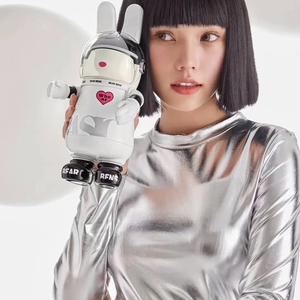 Bear Bens, botellas de agua para beber, 550ML, bonitas botellas de agua de conejo, doble pared, termo de acero inoxidable 316/304, termo al vacío - Product Image 4