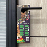 Impression personnalisée Cintre pour porte de voiture Publicité d'entreprise Flyers Hôtel Housekeeping Poignée de porte Suspendu Ne pas déranger Signe Carte papier