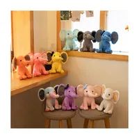 New design blue elephant stuffed elephant toy with different colors soft toy elephant for baby