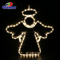 Nuevo diseño decoración de Navidad Reno hermoso personalizar LED 2d y 3D al aire libre Navidad acrílico motivo luz ciervos