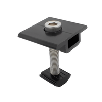 Accessoires de montage en aluminium, pince intermédiaire solaire